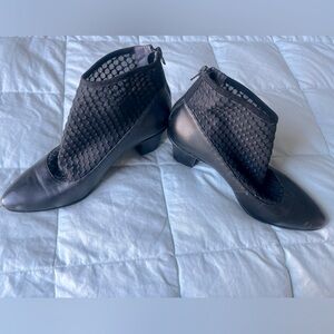 Zip up bootie pumps by Lori Goldstein